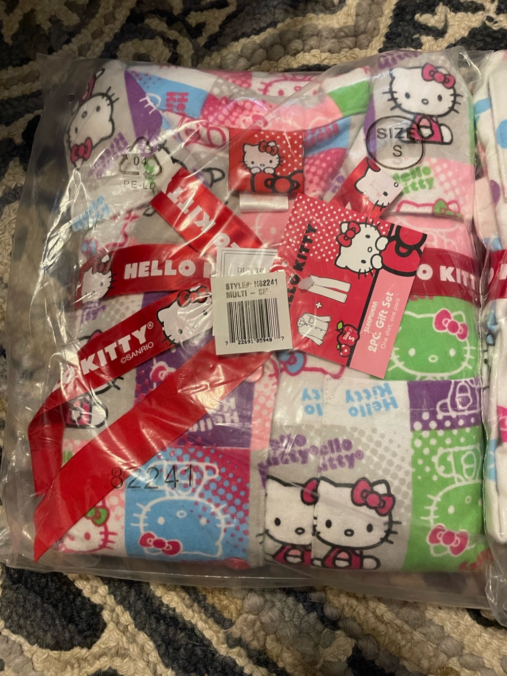 Hello Kitty Multicolor Pajama Set Gift Pack S